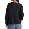 Women's Striped Button Cardigan Open Front Color Block Knit Sweater with Pockets - 2 of 3