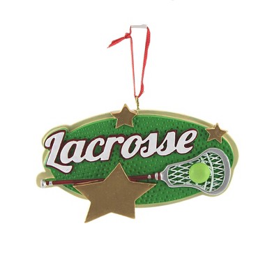 Holiday Ornament 2.5" Lacrosse Field Stick Ball Stars  -  Tree Ornaments