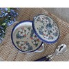 Blue Rose Polish Pottery Z05 Galia Covered Round Baker with Handles - 3 of 3