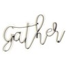 Dicksons Gather Black and White Layered 15 x 9 Metal and Wood Word Wall Plaque - 2 of 2