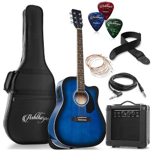Ashthorpe Cutaway Dreadnought Acoustic Electric Guitar with 10-Watt Amp, Gig Bag, and Accessories - 1 of 4