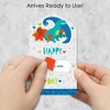 Big Dot of Happiness Roar Dinosaur - Dino Mite Trex Cards for Kids - Happy Valentine's Day Pull Tabs - Set of 12 - image 2 of 4