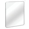 FONTOI Rectangular Bathroom Wall Mirror Modern Metal Frame Mirror with Shatter Resistant Design for Bedroom and Living Space, Silver, 36"*30"*1.1" - 2 of 4