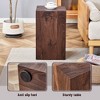 NicBex Rectangular Wooden Top Coffee Table with Tempered Glass Legs,DIY Sticker Center Table for Living Room,Living Room Furniture,Wood - 4 of 4