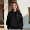 Dalix Heartly Ghost Embroidery Relaxed Hoodie Soft Fleece Sweatshirt Drawcord Fit Lounge Womens - 4 of 4
