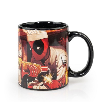 Surreal Entertainment Dead Pool Costume | Dead Pool Atomic Changa Ceramic Coffee Mug | 12 oz