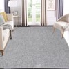 Modern Solid Textured Area Rug Ultra-Thin Low Pile Washable Rug - 4 of 4