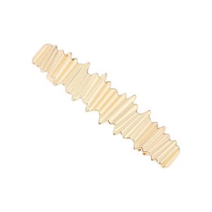 Unique Bargains Fashion Irregular Hair Clips Gold Tone 1 Pc - 1 of 4