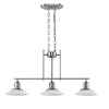 Chloe Lighting Contemporary Brushed Nickel 3-Light Island Fixture - 2 of 2