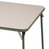 MECO 084U25.441 Sudden Comfort Indoor/Outdoor 34" x 34" Square Steel Metal Folding Dining Card Table, Chicory Lace Beige - 2 of 3