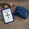 Anna-Kaci Gunmetal Crystal Cross Fashion Necklace with Message Card Envelope Jewelry Gift - 4 of 4