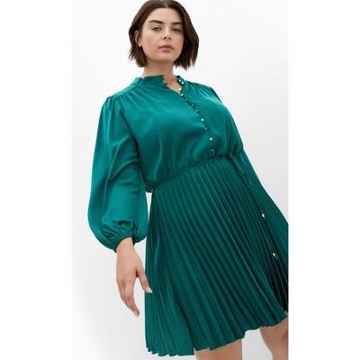 Women's Plus Size Hallie Mini Dress - jade | CITY CHIC