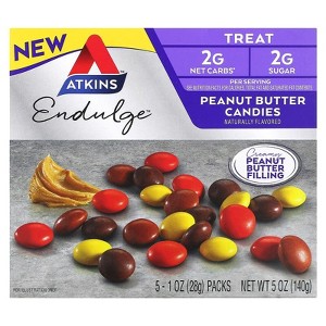 Atkins, Endulge, Peanut Butter Candies, 5 Bars, 1 oz - 1 of 3