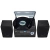 Jensen 3-speed Stereo Turntable With Cassette Player/recorder And Am/fm  Stereo Radio - Brown : Target