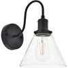 Elegant Lighting Histoire 1 light black Wall Sconce - 4 of 4