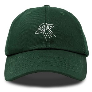 Dalix UFO Embroidered Alien Dad Hat Cotton Baseball Cap Adjustable Mens - 1 of 4