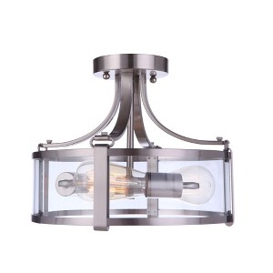Craftmade Lighting Elliot 3 - Light Semi-Flush Mount in  Brushed Polished Nickel - 1 of 1