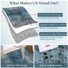 Nasitip Retro Washable Area Rug with Non-Slip Backing for Living Room, Bedroom - 3 of 4