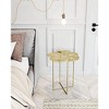 Zuo Lotus Side Table Gold - 2 of 4