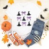 Simply Sage Market Women's Coquette Purple Bow Witch Hat Short Sleeve Graphic Tee - 3 of 4