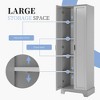 MAYEERTY White Storage Cabinet 2 Doors Adjustable Shelf MDF - 3 of 4