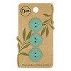 Dritz 18mm Recycled Cotton Round Buttons Dark Green - 2 of 4