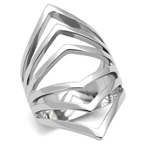 Slickblue Women's Polished Stainless Steel Ring, Plain Design, No Stone, Size 5-10 - 1 of 4
