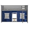 Max & Lily Twin over Twin Low Bunk with Curtains - 3 of 4