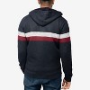 X RAY Full Zip Hooded Sweater With Stripes & Faux Shearling Lining - 2 of 4
