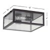 JONATHAN Y Grayson Metal/Glass LED Flush Mount - image 3 of 4