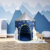 Kids Tent Rocket Spaceship, Kids Play Tent,Gift for Kids, Indoor & Outdoor, Blue, Space Theme - 3 of 4