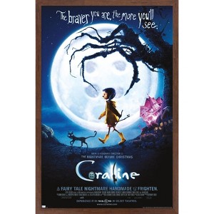 Trends International Coraline - Braver One Sheet Framed Wall Poster Prints - 1 of 4