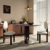 43" Mid-Century Modern Round Pedestal Dining Table with Solid Wood Top, Small Kitchen Table for Living Room or Dining Room-The Pop Home - 2 of 4