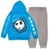 Disney Nightmare Before Christmas Little Boys 2 Piece Fleece Hoodie and Jogger Pants Set - Blue, 5-6 - 2 of 3