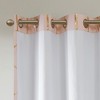 Total Blackout Metallic Print Grommet Top Curtain Panel(Only 1 Pc Panel) - 2 of 4
