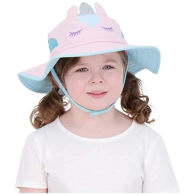 Addie & Tate Kid's Sun Hat for Boys and Girls with UV Protection, Toddlers and kids Ages 2-7 Years (Unicorn), 2 of 4