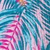 pink watercolor palm
