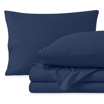 300 Thread Count Organic Cotton Percale Bed Sheet Set by Bare Home