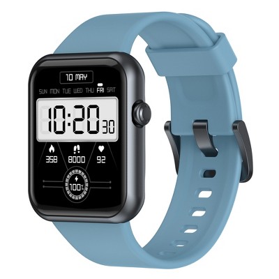 Letsfit 1.55 Inch LCD Color Screen Smartwatch Heart Rate Monitor & Blood Oxygen Saturation  Fitness Tracker for Android and iOS Phones - IW2