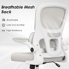 Okak Mesh Ergonomic Office Chair, Computer Chair with Lumbar Support and Flip Armrest, Comfy Chair with Wheels for Study, Office, Home - 2 of 4