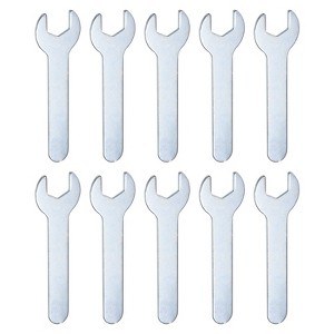 Unique Bargains Galvanized Iron Automotive Repair Furniture Assembly Metric Small Open-End Wrenches 10 Pcs - 1 of 4