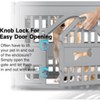 Dolonm foldable/movable plastic pet fence with door Lockable - 4 of 4