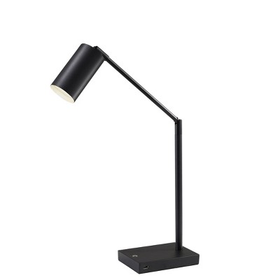 15.5" x 32.5" Colby Desk Lamp (Includes LED Light Bulb) Black - Adesso