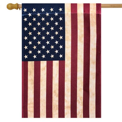 Tea Stained American Flag 28" x 40" Polyester House Flag