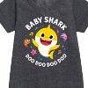 - Baby Shark - Baby Shark Doo Doo Doo Doo Graphic Short Sleeve Fleece Dress - 2 of 4
