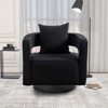 29"W Swivel Accent Open Back Chair Modern Comfy Sofa Chair For Nursery Bedroom Living Room, Club Chair Leisure Arm Chair - ModernLuxe - 2 of 4