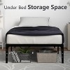 Metal Platform Bed Frame, Noise Free Mattress Foundation with Storage Space, Anti Sliding Heavy Duty Steel Slats, Easy to Assemble - 4 of 4