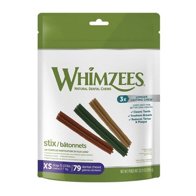 WHIMZEES Stix Value Bag Extra Small Dental Dog Treats - 20.9oz