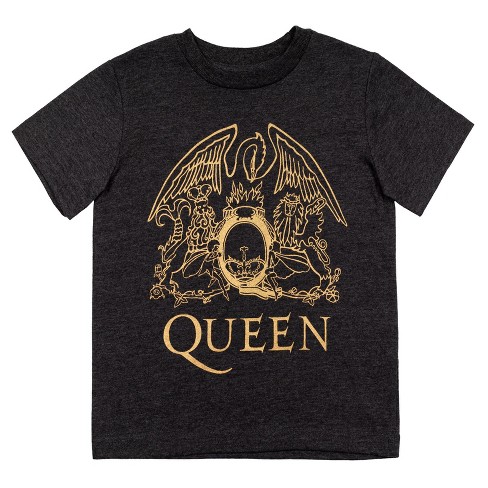 Band T-shirt : Queen Charcoal Heather Rock Logo Graphic Target Gray Graphic