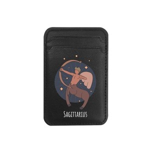 OTM Essentials Black Leather Wallet Sleeve MagSafe Compatible - 1 of 4